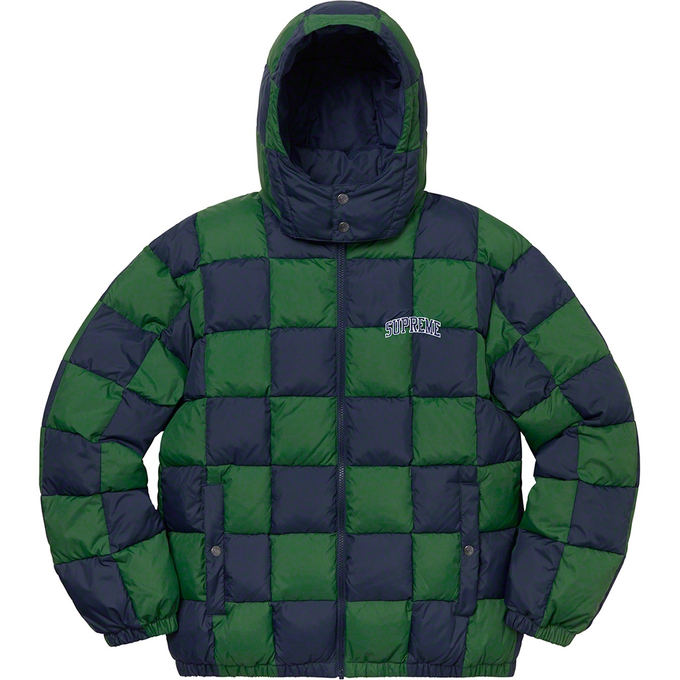 Checkerboard Puffy Jacket view 3